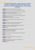 servsafe 90 QUESTIONS&comma; ServSafe Manager Exam&lpar;80&NewLine;Questions&rpar;&comma; Managers ServSafe Exam Flash Cards &vert;&NewLine;Questions with 100&percnt; Verified Answers &vert; Latest Update&NewLine;2026&sol;2027