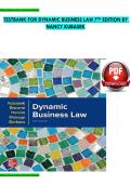 Test Bank for Dynamic Business Law 6th Edition by Nancy Kubasek&comma; M&period; Neil Browne&comma; Daniel J&period; Herron&comma; Lucien Dhooge & Linda Barkacs &vert; Chapters 1-52