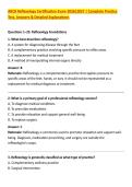 ARCB Reflexology Certification Exam 2026&sol;2027 &vert; Complete Practice &NewLine;Test&comma; Answers & Detailed Explanations 