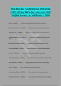 Test Bank for Fundamentals of Nursing&NewLine;&lpar;10th Edition&rpar; With Questions And Well&NewLine;Verified Answers Actual Exam&excl;&excl;&excl; 2026