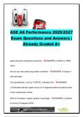 ASE A8 Engine Performance 2026&sol;2027 &ndash; 100&plus; Questions & Answers&comma; OBD-II&comma; Sensors&comma; Ignition&comma; Fuel & Diagnostics &ndash; ASE