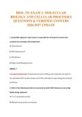 BIOL 331 Exam Compilations with Complete & Verified Solutions