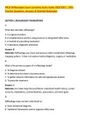 ARCB Reflexologist Exam Complete Study Guide 2026&sol;2027 &vert; 500&plus; &NewLine;Practice Questions&comma; Answers & Detailed Rationales 
