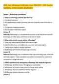 ARCB Foot Reflexology Certification Exam 2026&sol;2027 &vert; 250&plus; Practice &NewLine;Questions&comma; Correct Answers & Rationales 