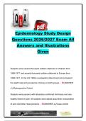 EPIDEMIOLOGY EXAM COMPLETE PACKAGE DEAL