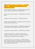 NURS 660 Psychopharmacology Exam 1 &vert; UPDATED&NewLine;ACTUAL &vert; COMPLETE EXAM PREPARATION WITH&NewLine;VERIFIED SOLUTIONS