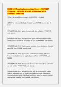 NURS 660 Psychopharmacology Exam 1 &vert; NEWEST&NewLine;VERSION &vert; UPDATED ACTUAL QUESTIONS WITH&NewLine;CORRECT ANSWERS