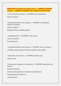 NURS 660 Psychopharmacology Exam 1 &vert; NEWEST UPDATED&NewLine;ACTUAL &vert; VERIFIED ANSWERS AND COMPLETE EXAM PREP&NewLine;