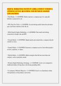 DIGITAL MARKETING INSTITUTE &lpar;DMI&rpar; &vert; NEWEST VERSION &vert;&NewLine;UPDATED ACTUAL QUESTIONS AND DETAILED ANSWER&NewLine;EXPLANATIONS