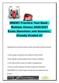 NREMT Practice Test Bank 2026&sol;2027 &ndash; Multiple Choice Questions & Answers&comma; Medical Emergencies&comma; Airway&comma; Trauma&comma; EMS Assessment & Patient Care