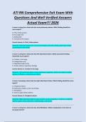 ATI RN Comprehensive Exit Exam With&NewLine;Questions And Well Verified Answers&NewLine;Actual Exam&excl;&excl;&excl; 2026