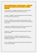 DOULA CERTIFICATION &vert; UPDATED ACTUAL &vert; COMPLETE&NewLine;EXAM REVIEW QUESTIONS AND CORRECT VERIFIED&NewLine;ANSWERS
