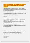 DOULA CERTIFICATION &vert; NEWEST VERSION &vert; UPDATED&NewLine;ACTUAL EXAM REVIEW QUESTIONS AND VERIFIED&NewLine;ANSWERS