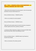 DPD &vert; FINAL &vert; UPDATED ACTUAL EXAM QUESTIONS &vert; A&plus;&NewLine;VERIFIED ANSWERS AND STUDY GUIDE&NewLine;
