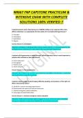 NR667 FNP CAPSTONE PRACTICUM &&NewLine;INTENSIVE EXAM WITH COMPLETE&NewLine;SOLUTIONS 100&percnt; VERIFIED &excl;&excl;