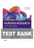 TEST BANK FOR LoBiondo-Wood and Haber's Nursing Research in Canada&colon; Methods&comma; Critical Appraisal&comma; and Utilization&comma; 5th Edition by Mina D&period; Singh&comma; Lorraine Thirsk ISBN&colon;978-0323778985 COMPLETE GUIDE 100&percnt; VERIFIED A&plus; GRADE ASSURED&excl;&excl;&excl;&excl;&excl;