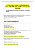 ATI RN Comprehensive Predictor 2026 Exit Exam with NGN 100&percnt; Verified Answers and Rationales