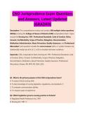 CNO Jurisprudence Exam Questions &NewLine;and Answers&comma; Latest Updated &NewLine;&lpar;GRADED&rpar; 
