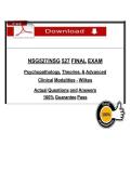 NSG 527 Final Exam &lpar;Latest 2026 &sol; 2027&rpar; Questions and Answers with Verified Rationales&comma; 100&percnt; Guarantee Pass - Wilkes