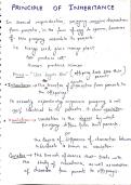 Neet dropper Science notes &colon; principles of inheritance