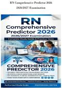 RN Comprehensive Predictor 2026&NewLine;2026&sol;2027 Examination