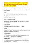 STATIONARY ENGINEER EXAM PART 2 ALL ANSWERS 100&percnt; ACCURATE LATEST UPDATED 2026&sol;2027 BEST GRADED A&plus; FOR SUCCESS