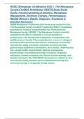 NAMS Menopause Certification 2026 &vert; The Menopause Society Certified Practitioner &lpar;MSCP&rpar; Exam Study Guide&comma; Practice Questions & Answers&comma; Menopause Management&comma; Hormone Therapy&comma; Perimenopause&comma; Midlife Women&rsquo;s Health&comma; Diagnosis&comma; Treatment & Detailed Rationale