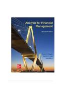 TEST BANK FOR Analysis for Financial Management 13th Edition by Robert C&period; Higgins&comma; Jennifer Koski&comma; Todd Mitton ISBN&colon; 978-1260772364 COMPLETE GUIDE ALL CHAPTERS COVERED 100&percnt; VERIFIED A&plus; GRADE ASSURED&excl;&excl;&excl;&excl;
