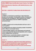 APEA PMHNP Board Certification Exam Practice Test Bank &NewLine;500 Comprehensive Questions with Detailed Answers and &NewLine;Rationales 