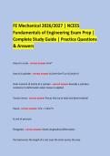  &NewLine;FE Mechanical 2026&sol;2027 &vert; NCEES &NewLine;Fundamentals of Engineering Exam Prep &vert; &NewLine;Complete Study Guide &vert; Practice Questions & Answers &NewLine;