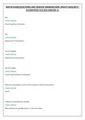 NMTCB EXAM&vert;QUESTIONS AND VERIFIED ANSWERS&vert;NEW UPDATE 2026&sol;2027&vert; &NewLine;GUARANTEED SUCCESS&vert;GRADED A&plus; 