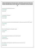 NMTCB INSTRUMENTATION AND QUALITY ASSURANCE EXAM&vert;QUESTIONS AND &NewLine;VERIFIED ANSWERS&vert;NEW UPDATE 2026&sol;2027&vert; GUARANTEED SUCCESS&vert;GRADED &NewLine;A&plus; 