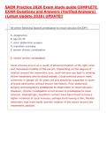 SAEM Practice 2026 Exam study guide COMPLETE &NewLine;EXAM Questions and Answers &lpar;Verified Answers&rpar; &NewLine;&lpar;Latest Update 2026&rpar; UPDATE&excl;&excl;