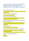 ODS FINAL EXAM &vert;A COMPLETE SOLUTION WITH VERIFIED QUESTIONS AND ANSWERS WITH RATIONALES &vert;GET IT 100&percnt; CORRECT &vert;GRADED A&plus;