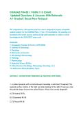 COMSAE PHASE 1 FORM 115 EXAM -&NewLine; Updated Questions & Answers With Rationale&NewLine;A&plus; Graded&vert; Brand New Release&excl;&NewLine;