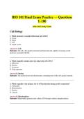 BUNDLE For   BIO 101 Final Exam Practice  &vert; 100 Questions&comma; Correct  Answers & Detailed  Rationales 