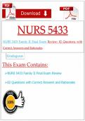 NURS 5433 Family II Final Exam Review&colon; 82 Questions with Correct Answers and Rationales  &vert; &lpar;2026&sol;2027&rpar; &lpar;PDF&rpar; &vert; Family Nursing &vert; UTA&NewLine;