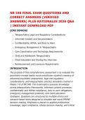NR548 &sol; NR 548 Exam &lpar;1-4&rpar; - Weeks 1 to 8 Covered Psychiatric Assessment for the PMHNP &vert; Direct Content 100&percnt; Verified Questions & Answers Bold Correct Answer &vert; Explanation at end of each answer 