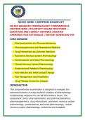 NR 565 ADVANCED PHARMACOLOGY&colon; FUNDAMENTALS MIDTERM WEEK 4 EXAMPLIFY ONLINE PROCTORED
