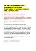 NR 566 MIDTERM EXAM &lpar;2026&rpar; &vert; CHAMBERLAIN ADVANCED PHARMACOLOGY ACTUAL QUESTIONS AND ANSWERS &lpar;PDF&rpar;