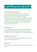 BRANCH 2 COMPREHENSIVE QUESTIONS&NewLine;AND COMPLETE SOLUTIONS TEST PAPER&NewLine;