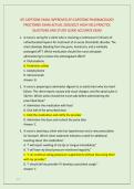 ATI CAPSTONE EXAM &sol;APPROVED ATI CAPSTONE PHARMACOLOGY &NewLine;PROCTORED EXAM ACTUAL 2026&sol;2027 HIGH YIELD PRACTICE &NewLine;QUESTIONS AND STUDY GUIDE ACCURATE EXAM 