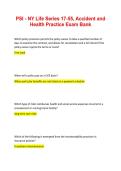 PSI NY Life Series 17-55 Accident & Health Practice Exam Bank &vert; 2026&sol;2027