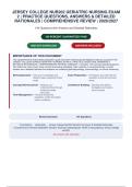 Jersey College NUR202 Geriatric Nursing Complete Course Bundle &vert; Study Guide&comma; Exam 1&comma; Midterm&comma; Exam 2 & Final Review &vert; 2026&sol;2027