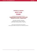 ACCT 5100 EXAM 1 COMPLETE PREP &vert; SOLVED PROBLEMS&comma; PRACTICE QUESTIONS AND ANSWERS &vert; STUDY GUIDE