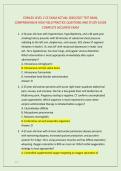COMLEX LEVEL 2 CE EXAM ACTUAL 2026&sol;2027 TEST BANK&comma; &NewLine;COMPREHENSIVE HIGH YIELD PRACTICE QUESTIONS AND STUDY GUIDE &NewLine;COMPLETE ACCURATE EXAM 