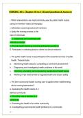 Nursing 101 Chapters 1&ndash;11 &vert; Exam Questions&comma; Answers & Comprehensive Study Guide &vert; 2026&sol;2027