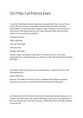 CEA Prep Full Practice Exam &vert; Comprehensive Practice Questions&comma; Answers & Study Guide 