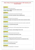 RAD 110 Bony Thorax and Vertebral Column TEST Questions with Correct Answers
