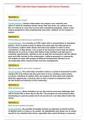 UREC Interview Exam Questions with Correct Answers